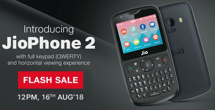 India Desire : Jio Phone 2 Online Booking For Rs. 2999 @ www.jio.com, Jio Phone 2 Flash Sale On 27th Sep @12PM